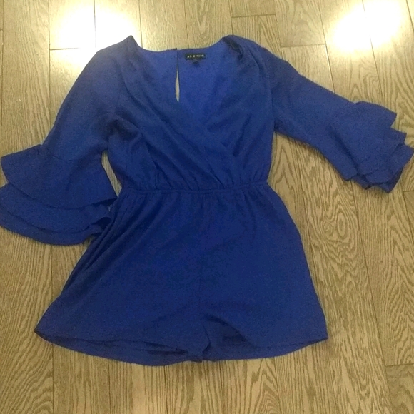 Beautiful blue romper by as u wish🍀🌸🌼💕 - Picture 1 of 10